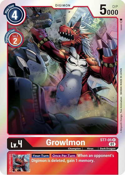 Digimon Card Game Starter Deck Gallantmon Growlmon St R