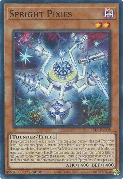 YuGiOh Power Of The Elements Spright Pixies POTE EN005