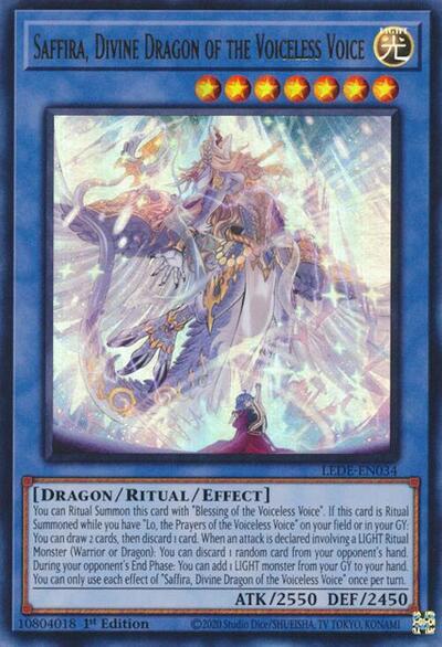 YuGiOh Legacy Of Destruction Saffira Divine Dragon Of The Voiceless