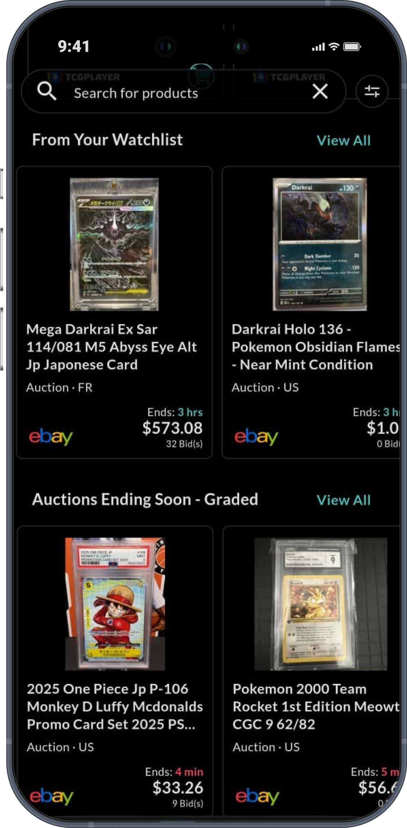 Collectr marketplace listings