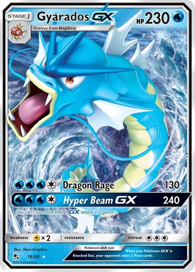 Pokemon Hidden Fates Gyarados GX 16/68