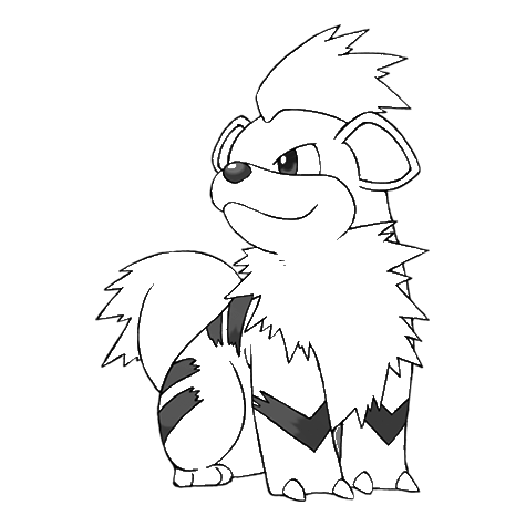 Pokemon The Pokedex Growlithe 058